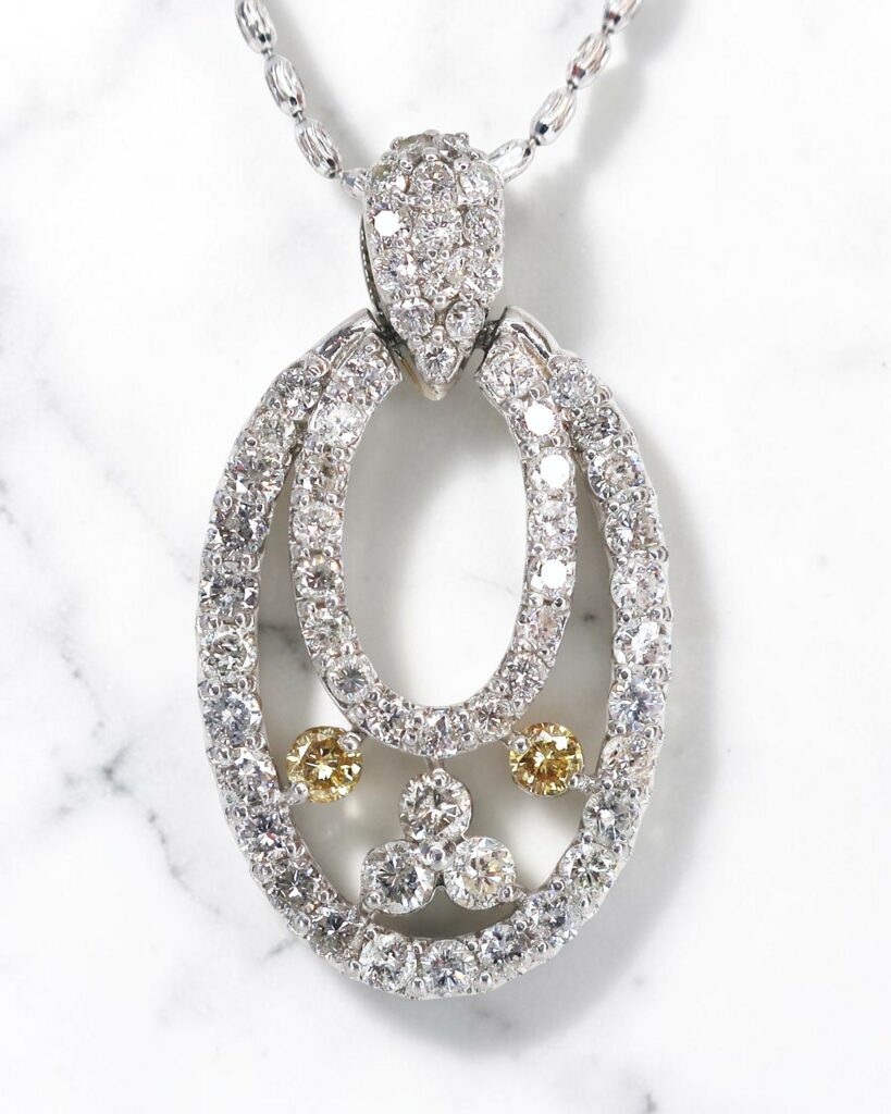 計２ctのダイヤモンドペンダント