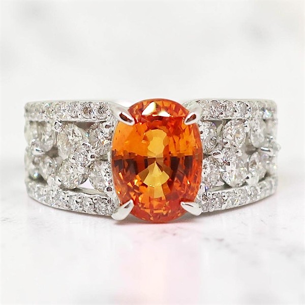 リフォーム例　オレンジサファイアリング